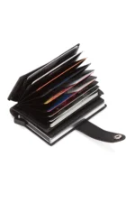 کیف و کارتی با مکانیزم آکاردیونی مردانه - سیاه - 8477