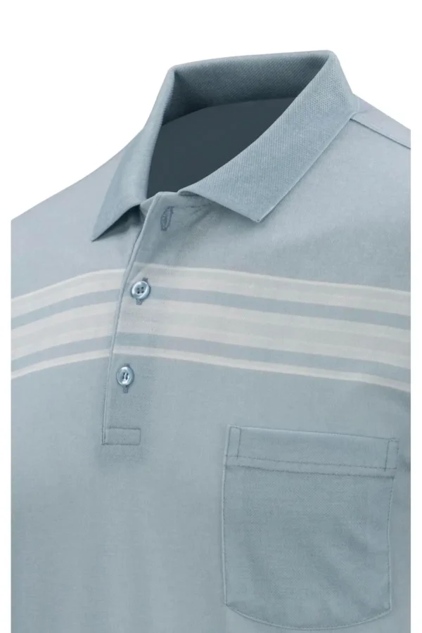 تیشرت مردانه یقه polo با دکمه و جیب - قالب کلاسیک - 8815