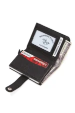 کیف و کارتی با مکانیزم آکاردیونی مردانه - سیاه - 8477