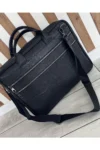 کیف چرم اصل، کیف لپ‌تاپ، کیف کامپیوتر، کیف مدارک مشکی - 9709