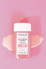 کرم ضد آفتاب مرطوب‌کننده و اصلاح‌کننده رنگ فوری صورتی با SPF50 - 9057