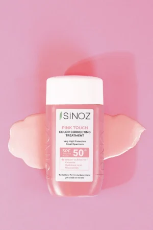 کرم ضد آفتاب مرطوب‌کننده و اصلاح‌کننده رنگ فوری صورتی با SPF50 - 9057