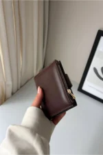 کیف پول چرمی مصنوعی قابل تفکیک متوسط دسته‌دار الایلا - 9521