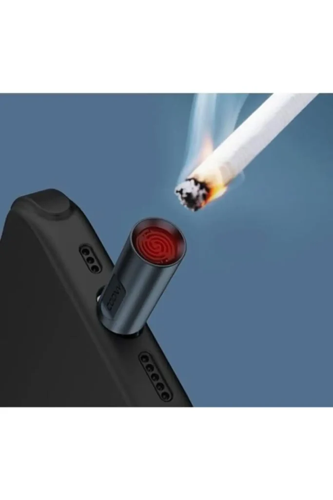 فندک الکترونیکی مدرن با ورودی USB نسل جدید، فندک قابل حمل برای تلفن همراه - 8443