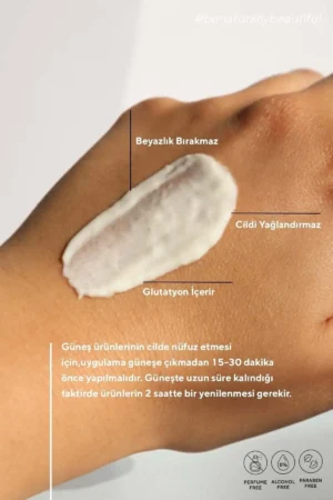 کرم ضد آفتاب با حفاظت بالا SPF 50+ برای تمامی پوست‌ها، با اثر گلواتایون - 50 میلی لیتر - 9805