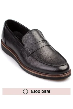 کفش مردانه مدل loafer از جنس چرم طبیعی، ۷ رنگ مختلف - 10169