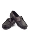 کفش تابستانی روزمره مردانه چرم طبیعی مشکی مدل لوفر اورتپدیک - 10177