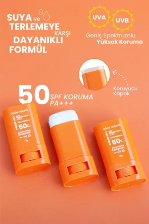 استیک ضد آفتاب معدنی 100% با SPF 50 و حفاظت بالا طبیعی - 9814
