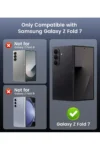 گارد نرم لبه‌دار مات با پشتیبانی از شارژ مگ‌سیف برای دوربین برجسته گوشی سامسونگ گلکسی زد فولد 7 - 10560