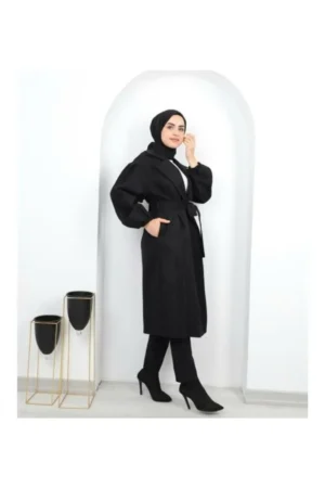 کاپشن زنانه با پارچه کاشه و حجاب - 10033