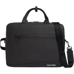 کیف لپ‌تاپ مشکی مردانه به ابعاد ۴۰x۳۰.۵x۸ سانتی‌متر مدل RUBBERIZED CONV - 10425