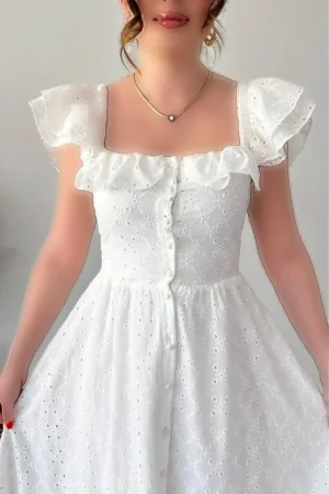 دستdress فرفری فیسو سفید - 10095