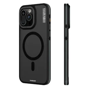 کاور آیفون 15 پرو سازگار با مگسف شارژ ویژگی‌های Youngkit Rock Sand Series رنگ مشکی - 3705