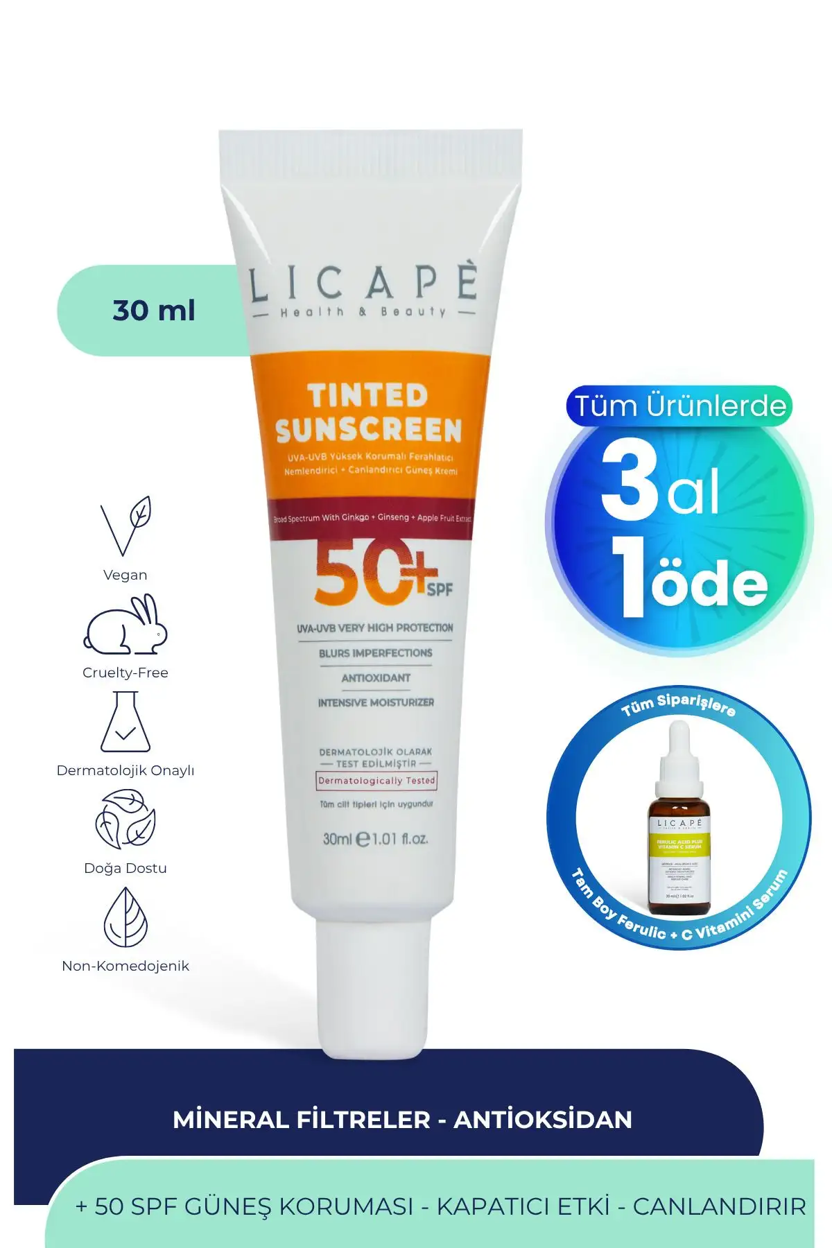 کرم ضد آفتاب رنگی (کامیلا) با SPF 50 حفاظت بالا - 9819 کرم ضد آفتاب رنگی (کامیلا) با SPF 50 حفاظت بالا - 9819