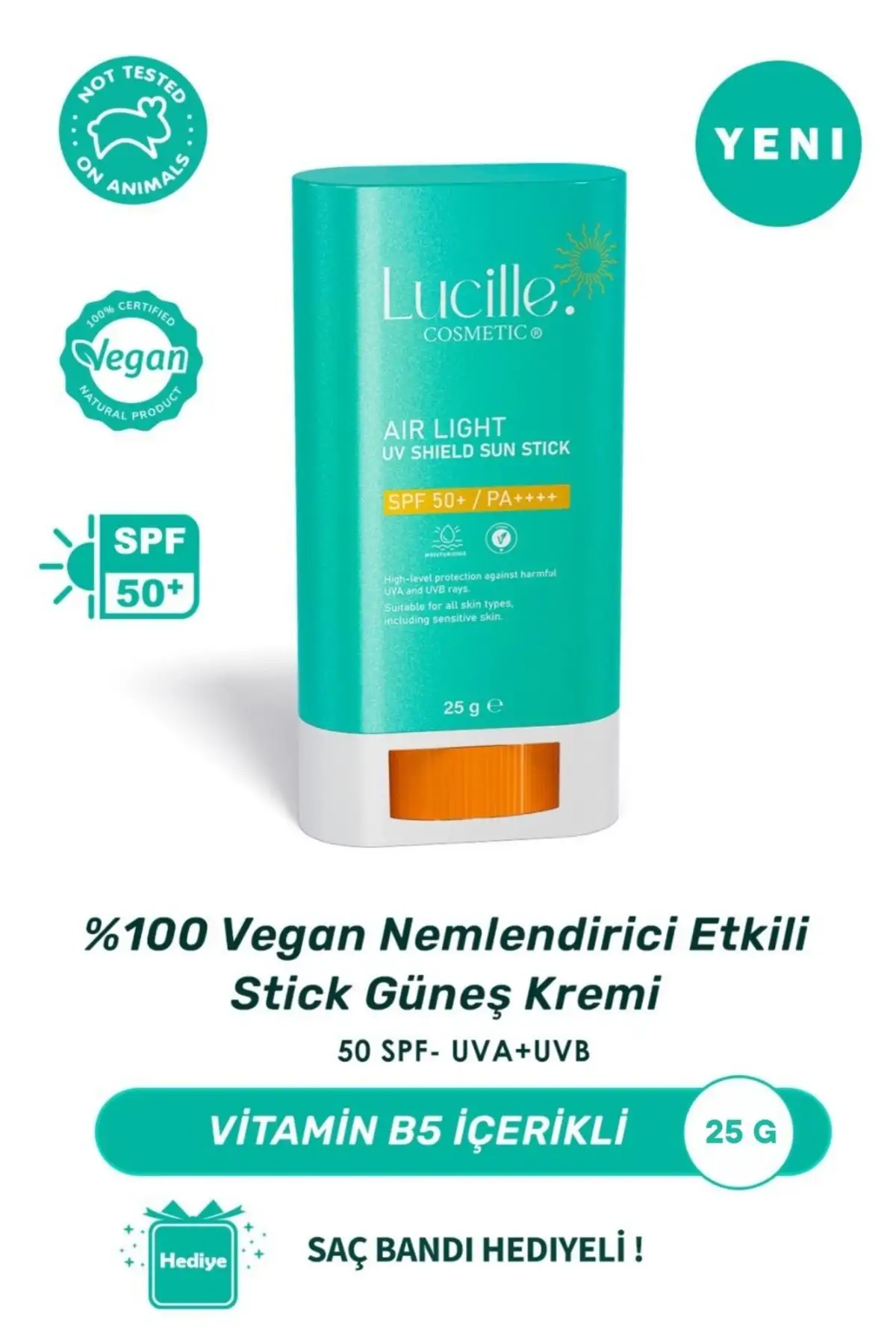 کرم ضد آفتاب استیک مرطوب کننده 100% وگان - 25 گرم - SPF 50 - UVA و UVB - 9817 کرم ضد آفتاب استیک مرطوب کننده 100% وگان - 25 گرم - SPF 50 - UVA و UVB - 9817