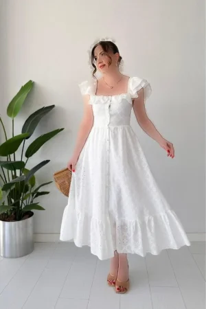 دستdress فرفری فیسو سفید - 10095