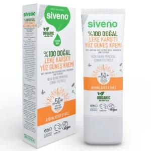 کرم ضد آفتاب صورت ۱۰۰% طبیعی ضد لک و روشن کننده با فیلتر معدنی UVA و UVB SPF 50+ با حجم ۳۰ میلی لیتر - 9809