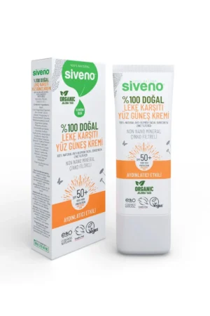 کرم ضد آفتاب صورت ۱۰۰% طبیعی ضد لک و روشن کننده با فیلتر معدنی UVA و UVB SPF 50+ با حجم ۳۰ میلی لیتر - 9809