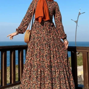 دست‌نوشته زیبا با طرح برگ - نارنجی - 10469