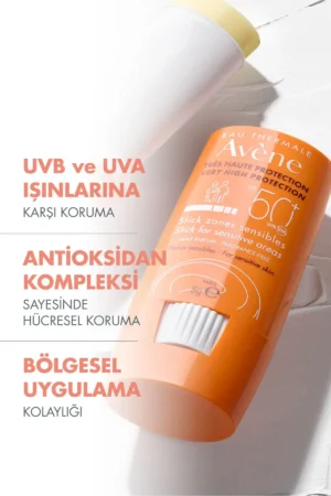 استیک ضد آفتاب با SPF 50+ برای نواحی حساس، با حجم 8 گرم - 9792