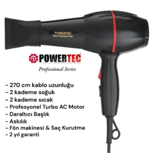 دستگاه سشوار حرفه‌ای Tr-801 - مشکی - 10282