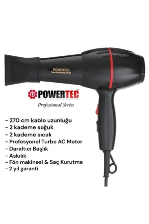 دستگاه سشوار حرفه‌ای Tr-801 - مشکی - 10282
