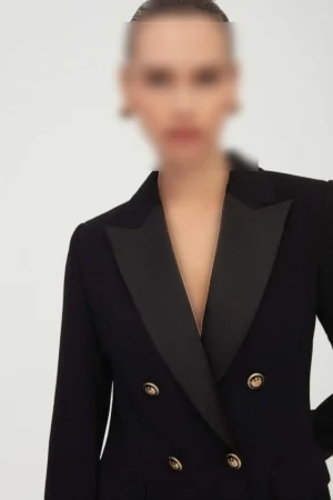 کت و شلوار کراواتی با پارچه ساتن - 9871