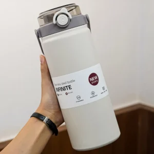 قمقمه استیل 316L با ظرفیت 1200 میلی‌لیتر و لوله‌دار و عایق‌بندی حرارتی - 10403