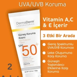 کرم ضد آفتاب SPF 50 | محافظت بالا در برابر UVA/UVB | تولید جدید 100 گرم 2 عدد - 9820
