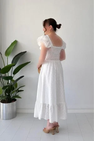دستdress فرفری فیسو سفید - 10095