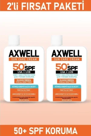 ست دو عددی کرم ضد آفتاب با SPF 50+، مرطوب‌کننده ضد لک، با حفاظت بالا، حجم 100 میلی لیتر - 9828