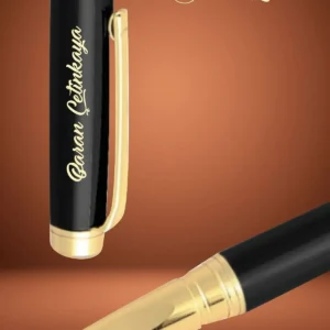 ست قلم شخصی با نام حک شده در جعبهPrestige، قلم فندکی مشکی مدل Divitms850 - 10209