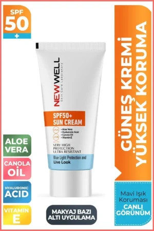 کرم ضد آفتاب با حفاظت بالا SPF 50+ آلوئه ورا - 9797