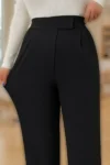 شلوار پَلَزُو مشکی زنانه با کش کمری، برش راحت، شیک و Comfortable - 9970