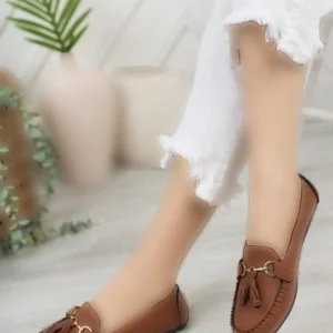 کفش تابستانی زنانه راحت با تزئینات پفکی - 10593
