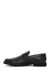 کفش loafer مردانه از چرم مشکی اصل، کفش روزمره و غیررسمی 25SFD6005FT - 10178