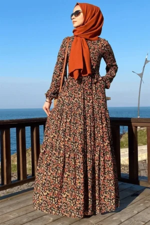 دست‌نوشته زیبا با طرح برگ - نارنجی - 10469