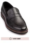 کفش مردانه مدل loafer از جنس چرم طبیعی، ۷ رنگ مختلف - 10169
