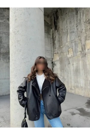 کت oversize با آستر خزدار - 10356
