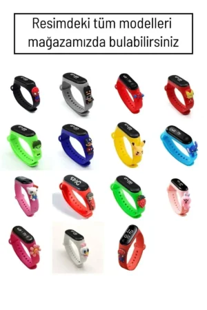 بند مچ دست LED بچگانه، ساعت مچی لمسی و ضد آب - 9914