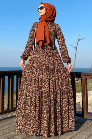 دست‌نوشته زیبا با طرح برگ - نارنجی - 10469