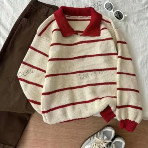 ژاکت بافتنی پلیسه یقه دار زنانه اکرو بوردو مدل سلانیك اندازه بزرگ - 10543