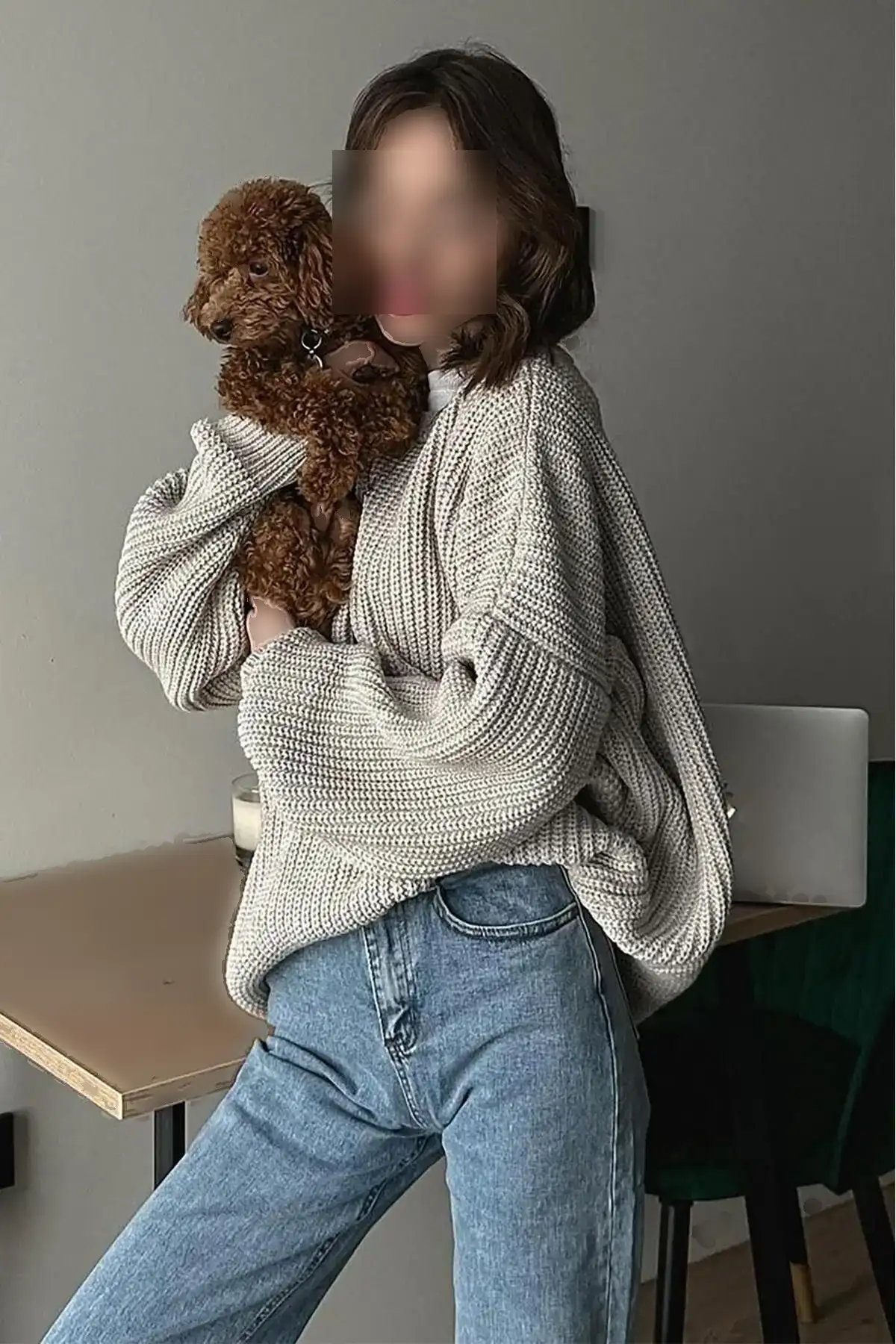 ژاکت پایه گِری MG1304 - 10547 ژاکت پایه گِری MG1304 - 10547