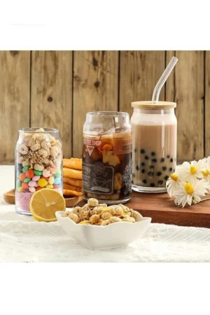 ۲ عدد لیوان بامبو با درب حرارت‌دیده و دو نی (۲ درب نی، ۲ نی شیشه‌ای و ۱ برس) - 10321