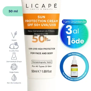 کرم ضد آفتاب بسیار کارآمد با فاکتور حفاظتی SPF +50 و محافظت UVA - UVB حجم 50 میلی‌لیتر - 9811