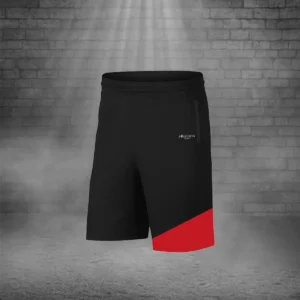 ست ورزشی مردانه شامل تی‌شرت کوتاه‌ی آستین کوتاه با یقه گرد از جنس پارچه درای فیت مشکی (سایز S - 3XL) - 9779