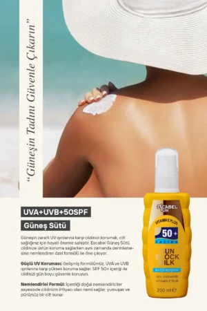 کرم ضد آفتاب ۵۰ SPF با اسپری شیر آفتاب بزرگسالان ۵۰ فاکتوری - 9803