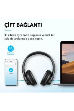 هدفون بلوتوثی روی گوش Soundcore Q20i - سفید - A3004 - 10342
