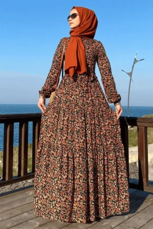 دست‌نوشته زیبا با طرح برگ - نارنجی - 10469