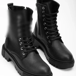 بوت روزمره زنانه مقاوم در برابر سرما با داخلی پشمی - 10936